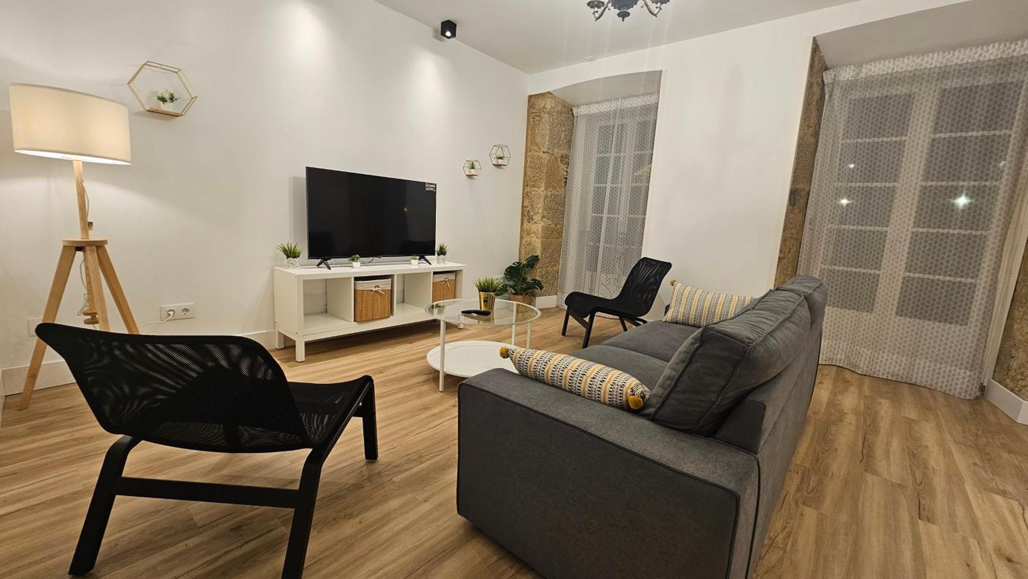 Apartamentos En El Centro - Plaza De Amboage - Wifi フェロル エクステリア 写真